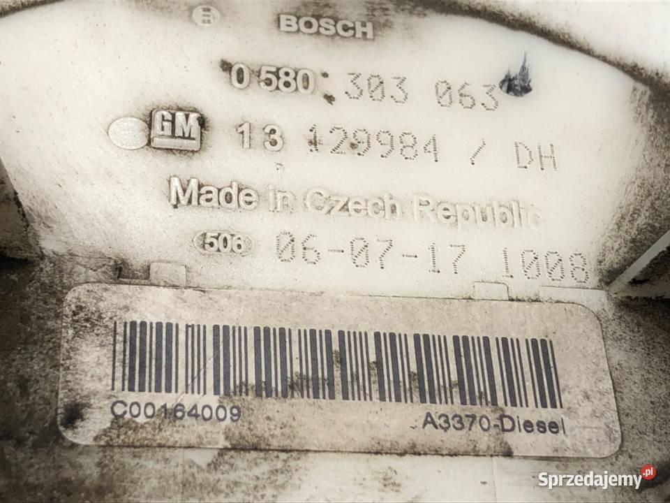 POMPA PALIWA OPEL ZAFIRA B 13129984 19 100 0519 Pompy paliwa sprzedam
