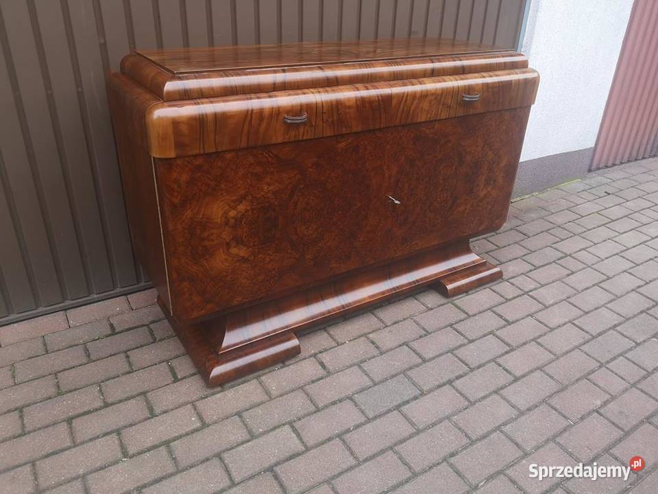 Komoda ARTDECO RTV Orzech Zjawiskowa Stara Antyk wielkopolskie