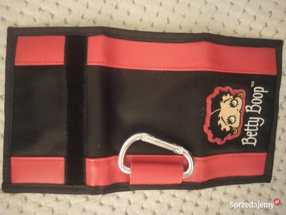 czarnoczerwony portfelik Betty Boop