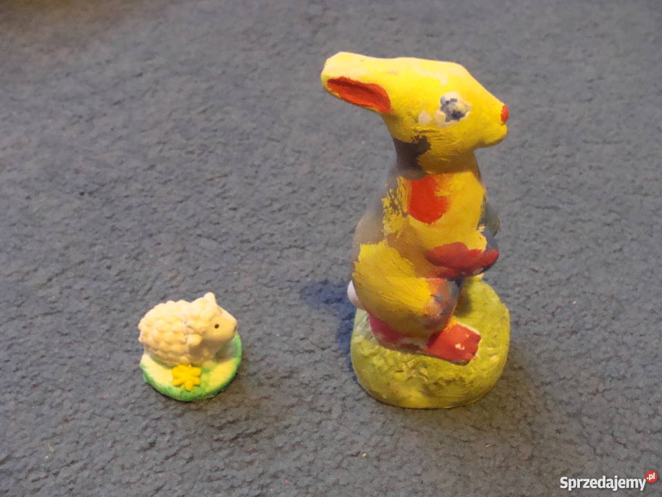 figurki ozdobne królik owca komplet Dekoracje i ozdoby wielkopolskie Poznań sprzedam