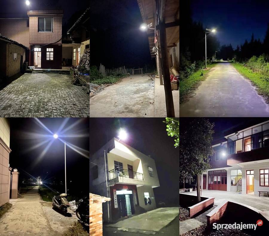 Solarna lampa zewn z czujnikiem ruchu zmierzchu Lublin