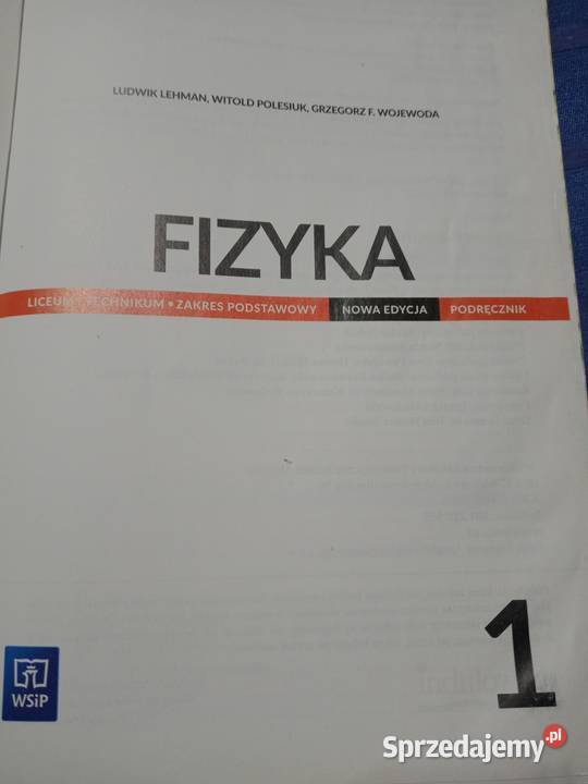 Fizyka 1 liceum technikum nowa edycja Lehman