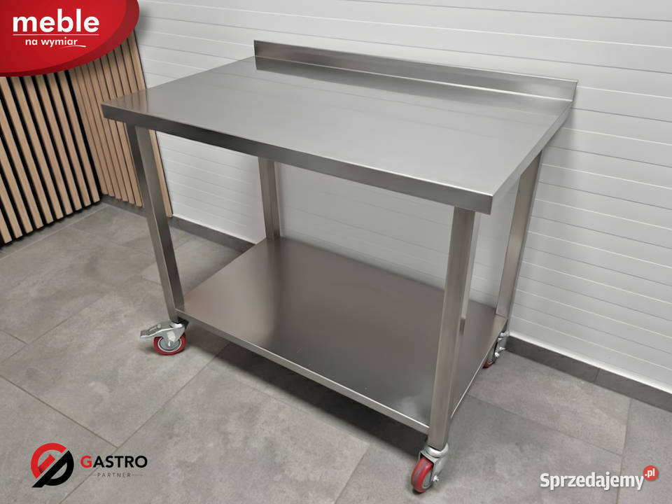 Stół gastronomiczny z półką spawany mobilny na Ostrów Wielkopolski