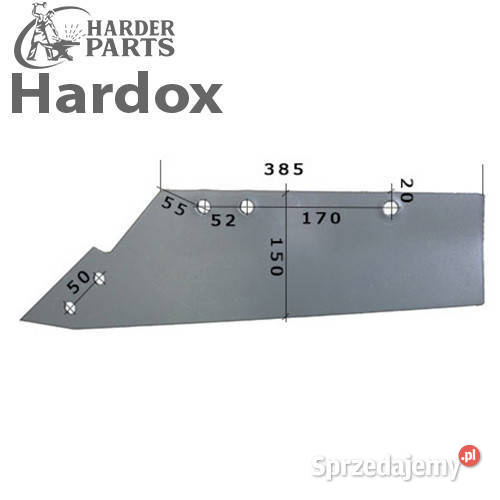 Lemiesz 30ha HARDOX MRSS1590L części do pługa