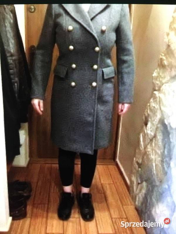 Płaszcz Damski Włoski Taliowany 3638 Rozmiar 36(S) Lublin