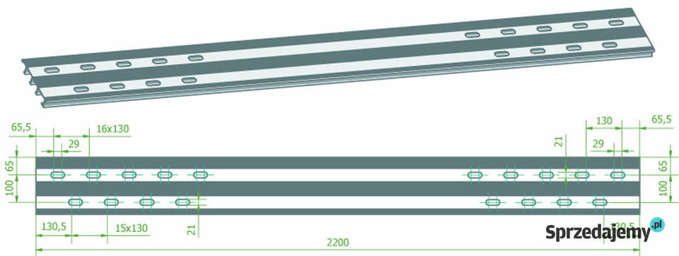 Deska podłogowa ALU 230x20 Laweta Najazd 4wzm kujawsko-pomorskie Lubanie