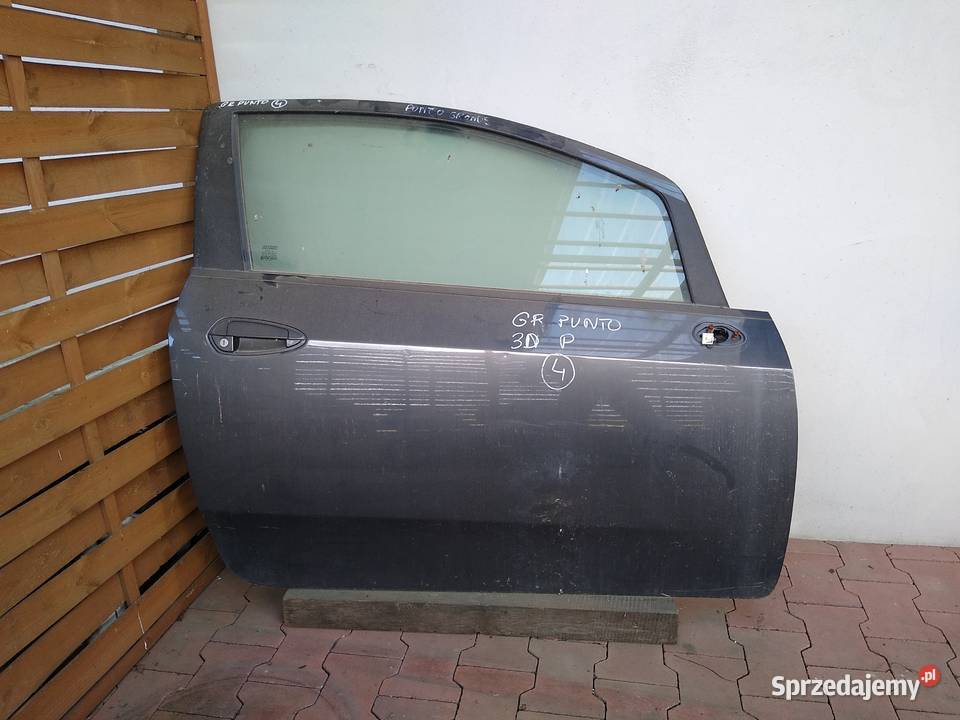 Drzwi prawe Fiat Grande Punto 3d 2008r szary sprzedam