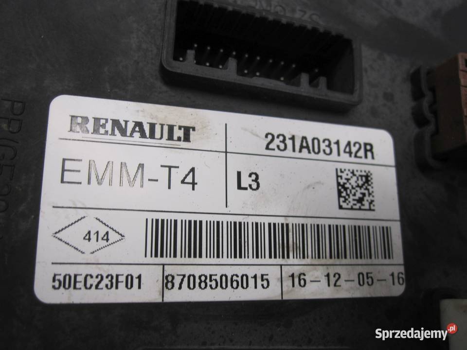 OPEL VIVARO B 16r moduł sterownik EMM 231A03142R osobowe Kielce