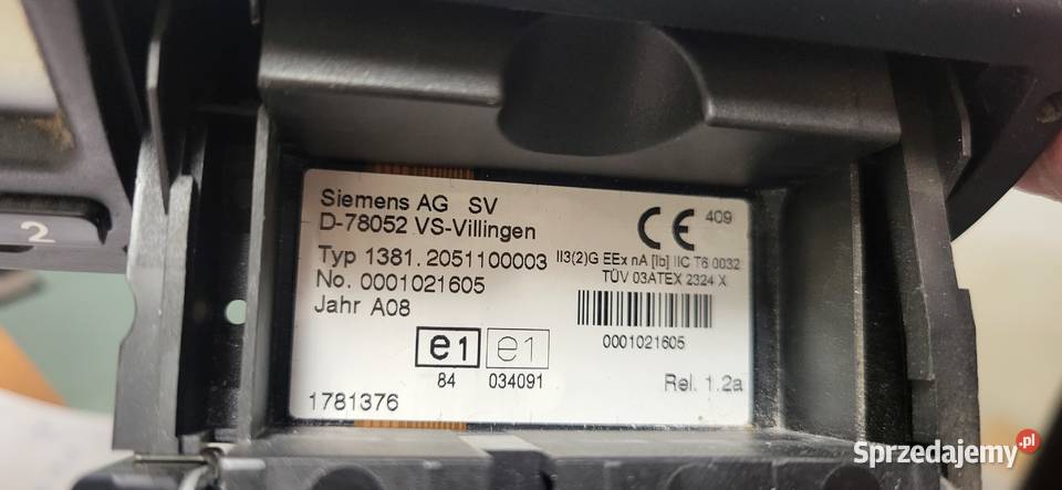 TACHOGRAF CYFROWY 24V 12a DAF 1781376 7421094549 Rok produkcji 2008 Mojusz sprzedam