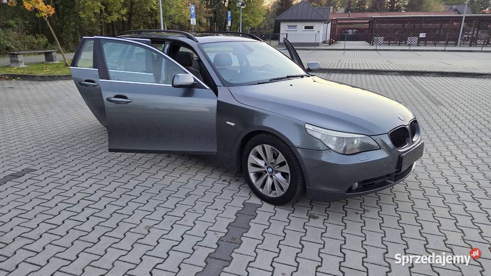 BMW E60 525D SUPER STAN FULL NISKI PRZEBIEG elektrochrom. lusterko wst. Seria 5 Gdów sprzedam