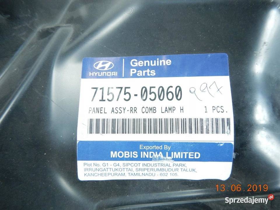 MOCOWANIE LAMPY LEWY TYŁ HYUNDAI SANTRO 9805 ASO