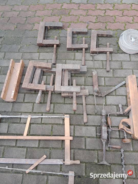 Antyk stolarnia heble strugi piły Chojnice