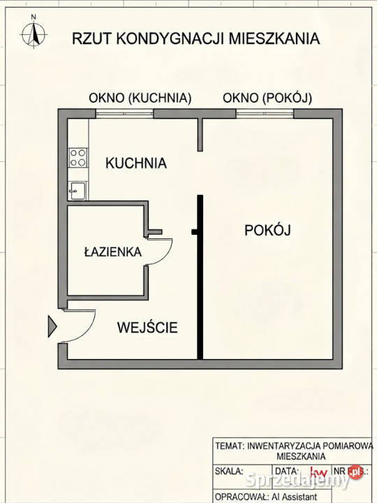 Mieszkanie 31m2 1 pokój Bytom