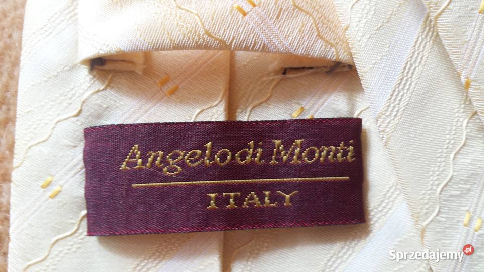 Krawat krawaty włoskie 100 microfibra Angelo di Dla mężczyzn Białystok