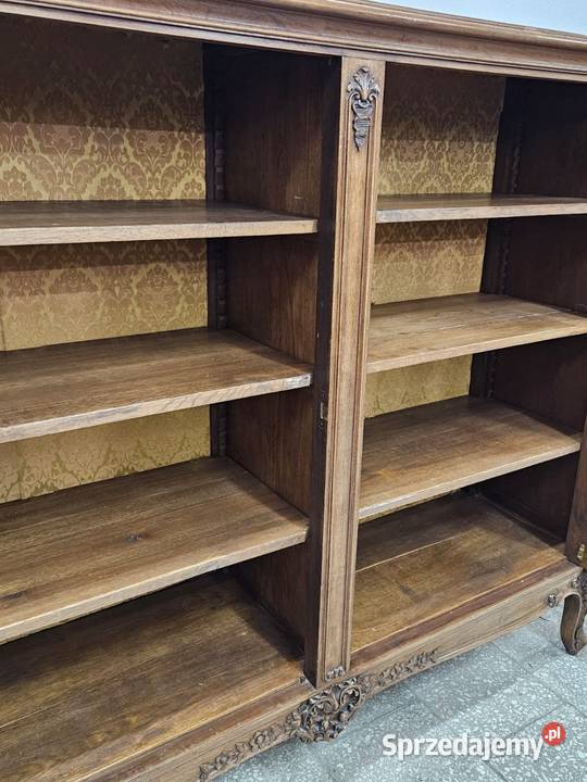 Ładna francuska biblioteczka Ludwikowska witryna