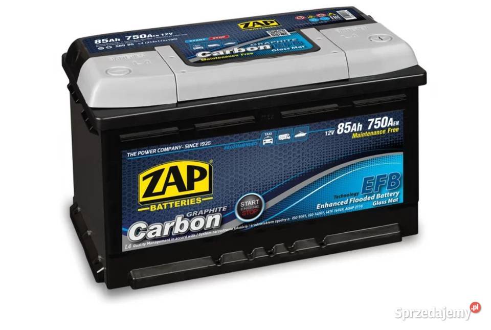 Akumulator ZAP CARBON EFB STARTSTOP 85Ah 750A Wałbrzych