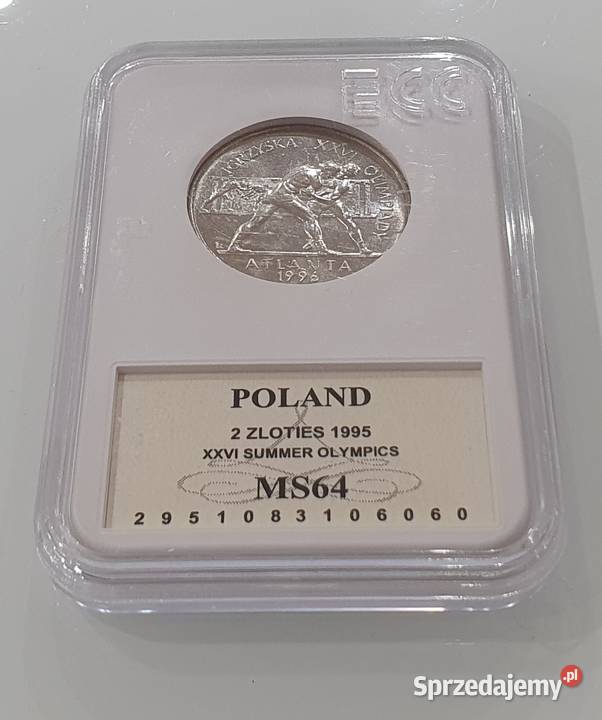 2 1995 Atlanta Zapaśnicy Mennicza NGC MS64 Kędzierzyn-Koźle