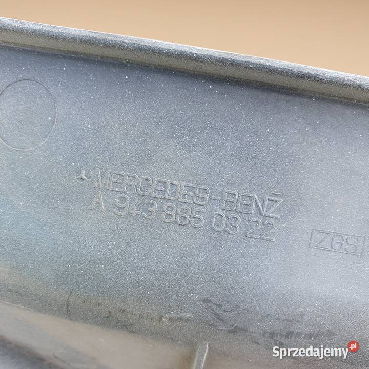 ACTROS MP2 MP3 osłona zderzaka pion A 9438850322 ciężarowe Części Bieleń