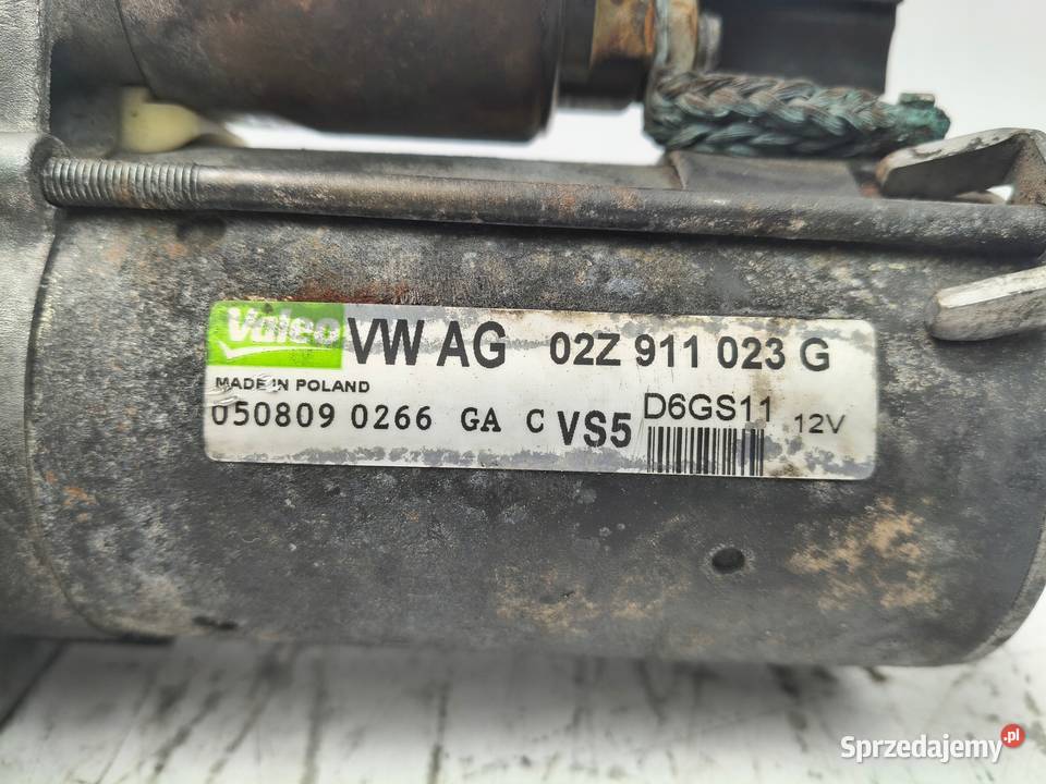 ROZRUSZNIK VW Golf VI Touran 14 TSI 02Z911023G Układ elektryczny silnika lubelskie Chełm sprzedam