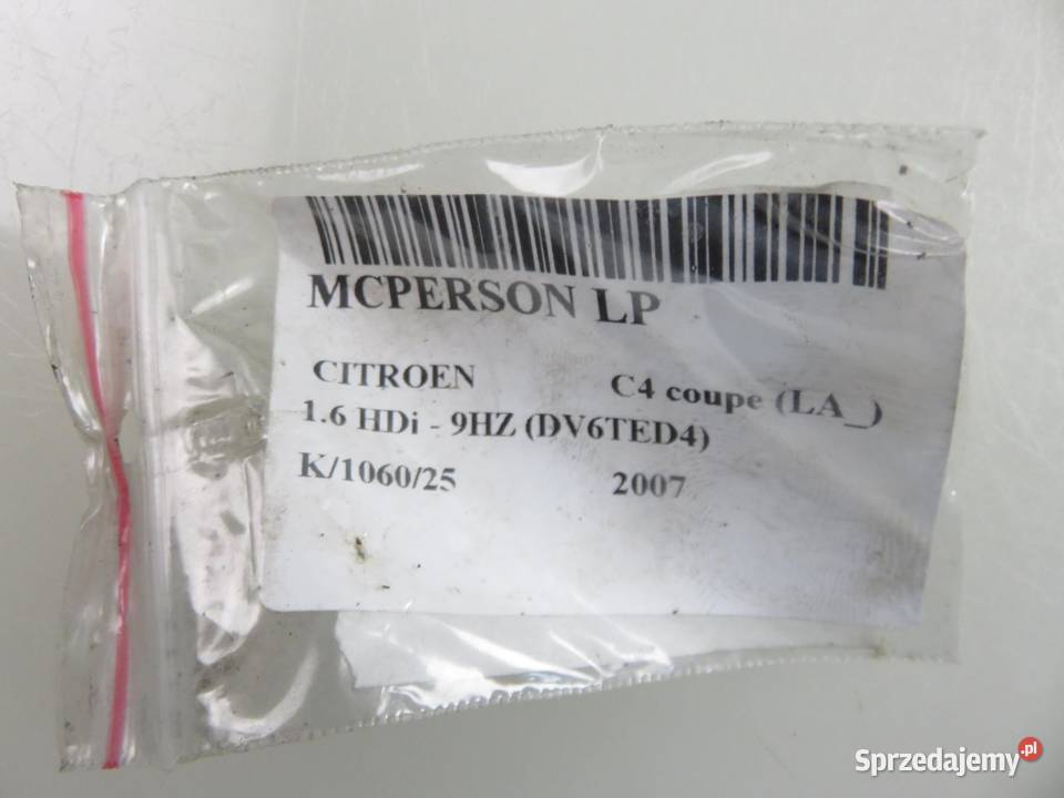 MCPERSON LEWY PRZEDNI CITROEN C4 16 HDi osobowe