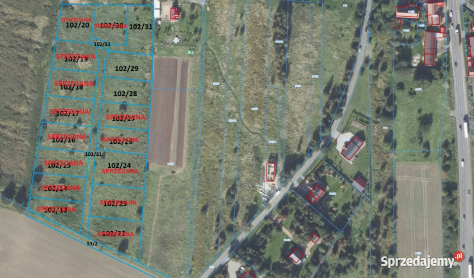 Sprzedam działkę budowlaną w m Koźmin koło budowlana