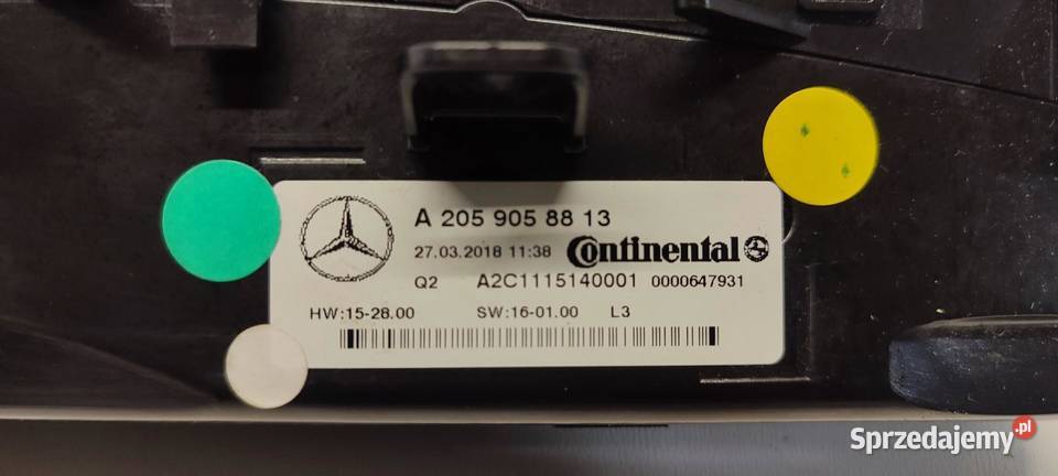 MERCEDES GLC W253 X253 PANEL KLIMATYZACJI sprzedam