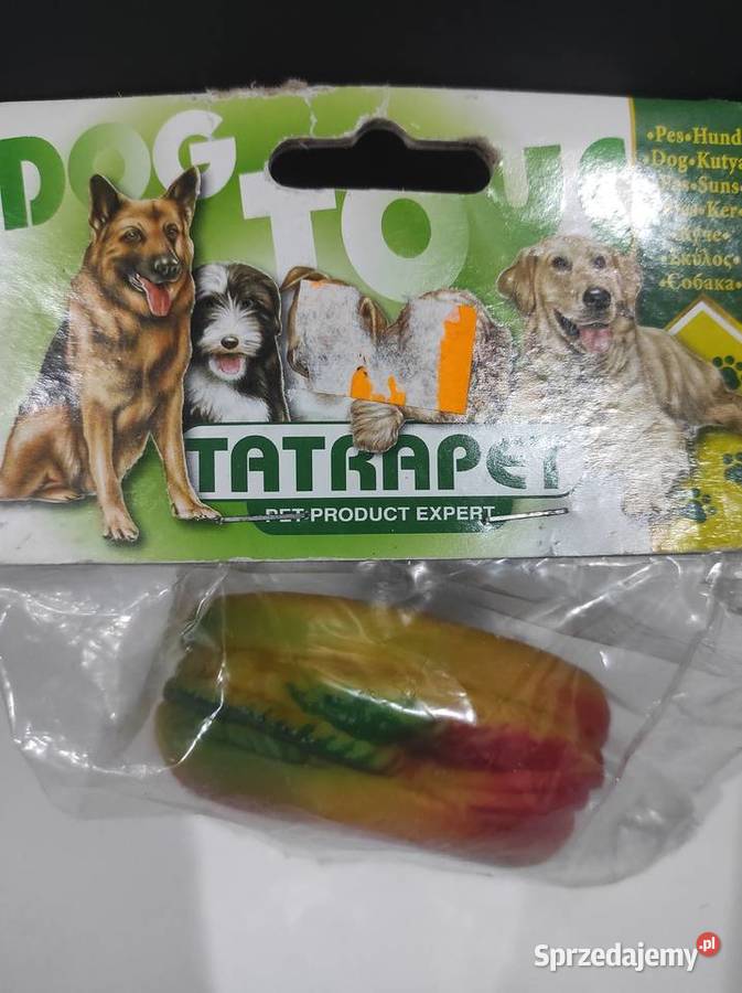 Piszcząca zabawka psa hamburger Tatrapet Zwierzęta Lublin sprzedam
