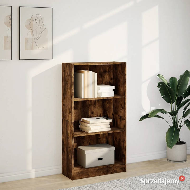Regał przydymiony dąb 60x24x109 materiał Warszawa sprzedam