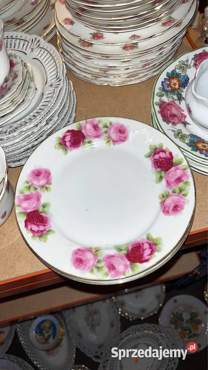 Talerzyk deserowy Róża Cecylie Bez sygnatury Gdańsk