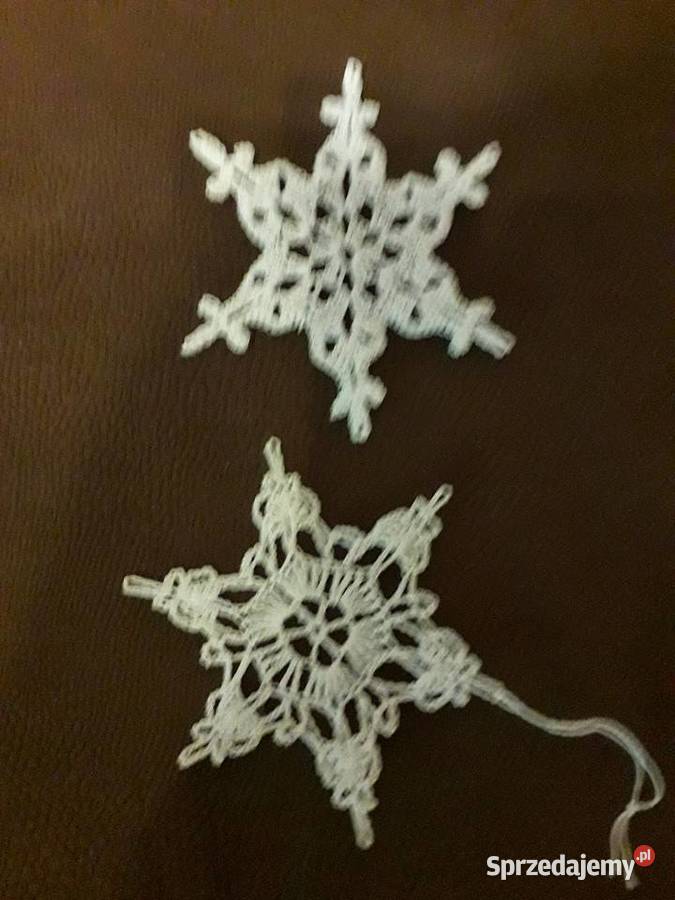 Śnieżynki na szydełku łódzkie Łódź