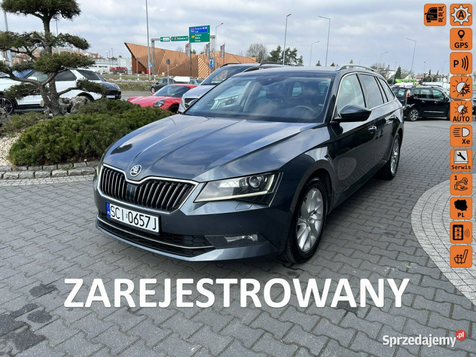 koda Superb led bixenon nawigacja DSG podgrz fot VAT marża Żory