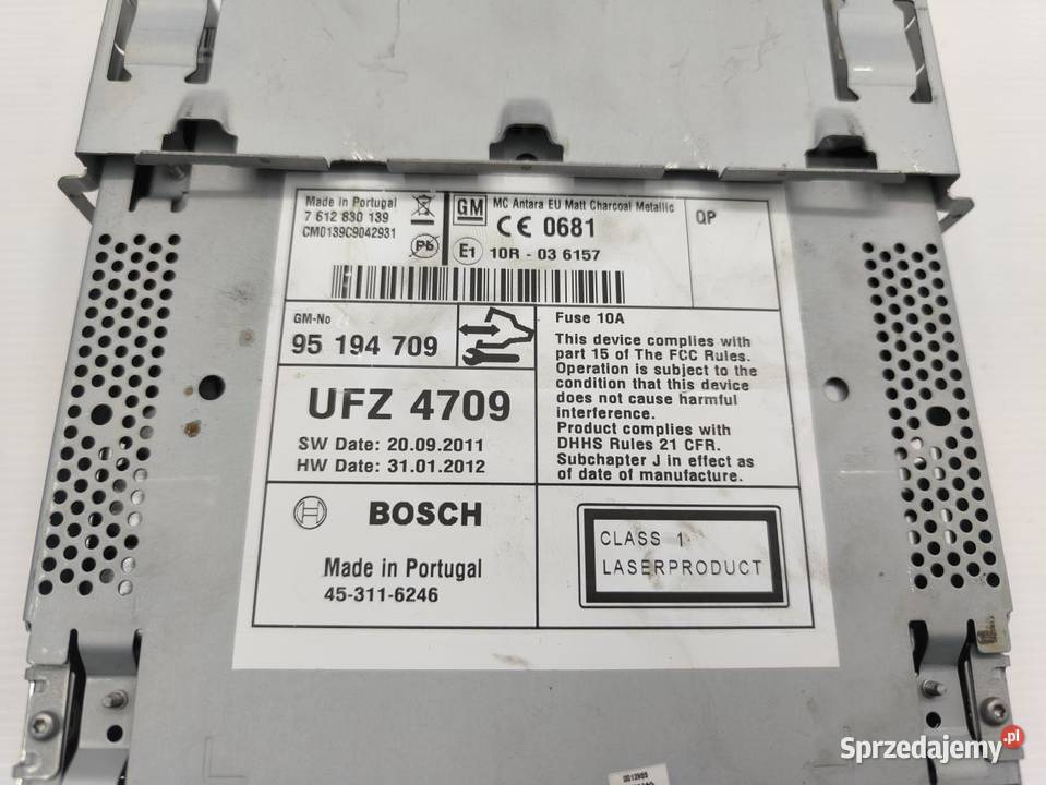 RADIO NAWIGACJA KOD OPEL ANTARA LIFT 95194709 wielkopolskie sprzedam