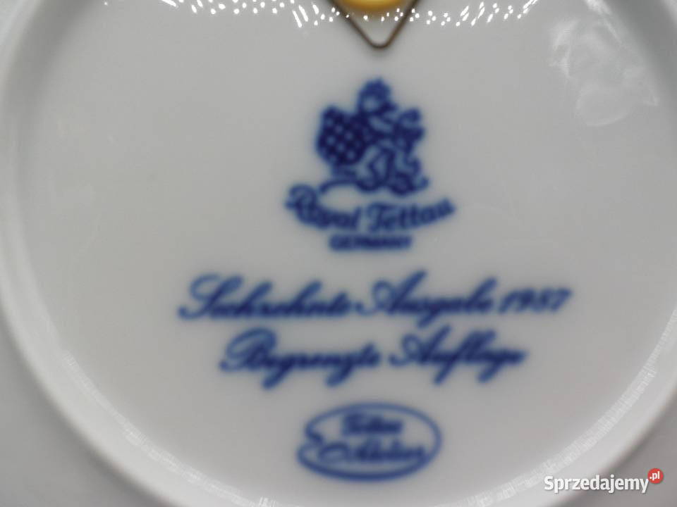 Talerz Świąteczny Royal Tettau 1987 Weihnachten Raszków