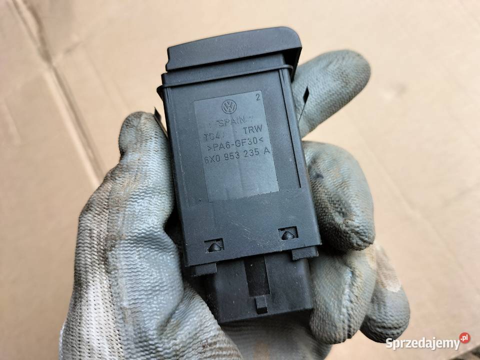 VW LUPO 6X0953235A WŁĄCZNIK ŚWIATEŁ AWARYJNYCH