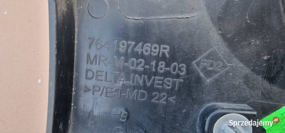 DACIA SANDERO III STEPWAY LISTWA PROGOWA LEWA Bieleń