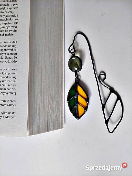 zakładka do książki Barwy jesieni banan witraż Rękodzieło