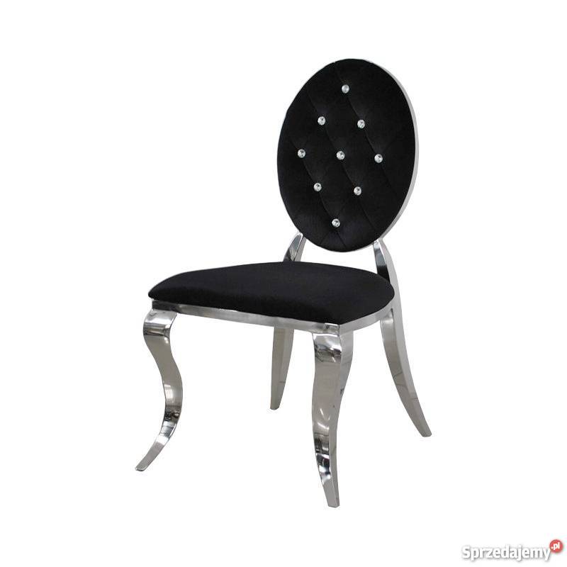 Krzesła glamour Ludwik Tapicerowane Do jadalni Salonu Stół