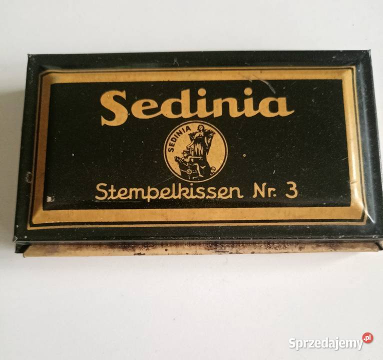 Poduszka do pieczątek 3 SEDINIA vintage Antyki, Sztuka, Kolekcje łódzkie