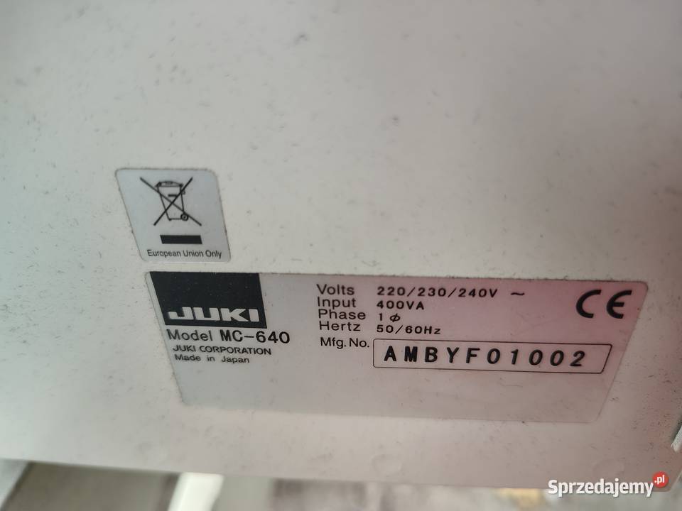 Guzikarka JUKI AMB289 automatyczna Pozostałe łódzkie sprzedam