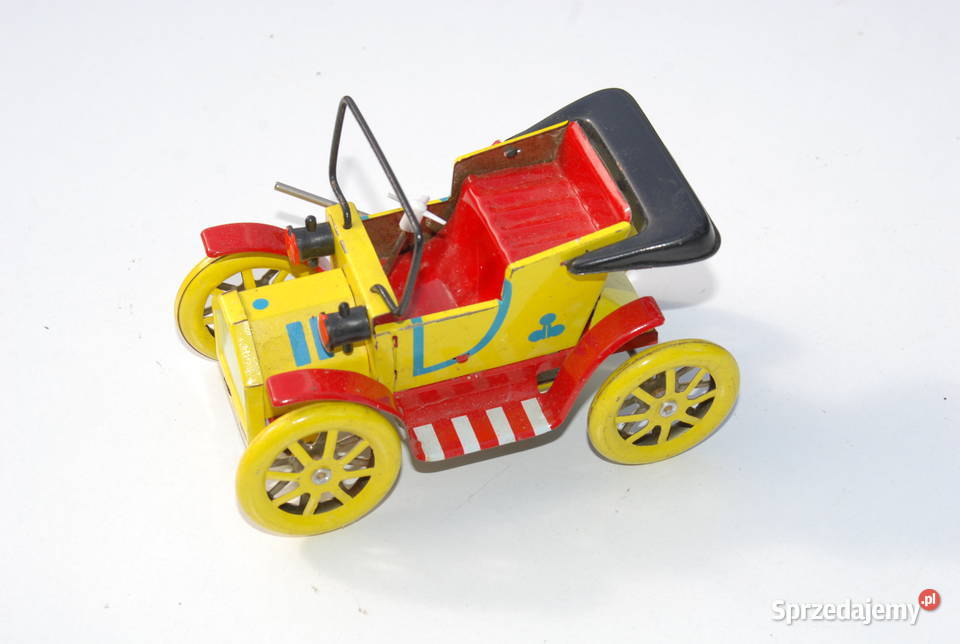 Stara zabawka blaszany samochód Czechosłowacja śląskie Cieszyn