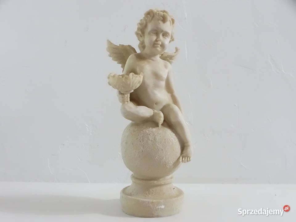 Urocza Figurka Aniołka Puto na Kuli Klasyczna Biłgoraj
