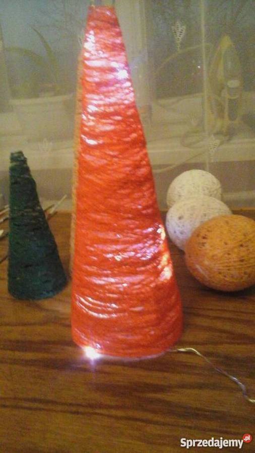 choinka z włóczki kordonka Ropa