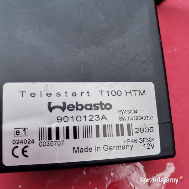 Moduł sterownik webasto Telestart T100 HTM plus Gubin
