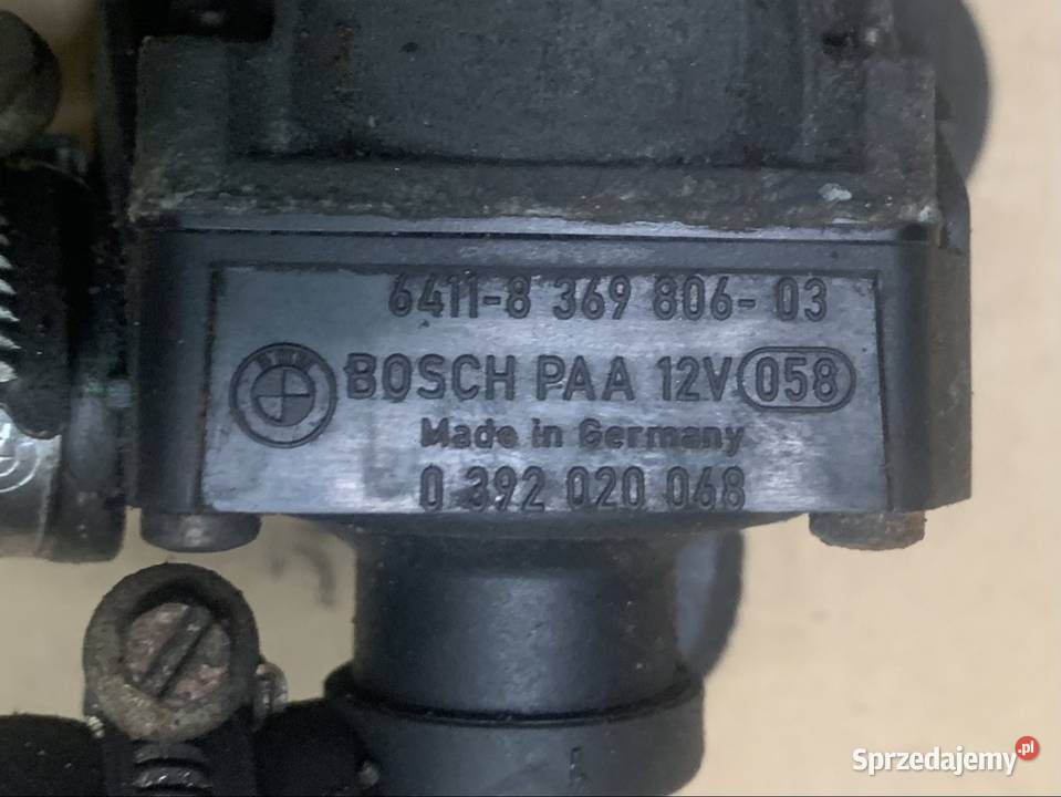 8369806 dodatkowa pompka wody bmw 3 e90 e91 e92 Szczecin