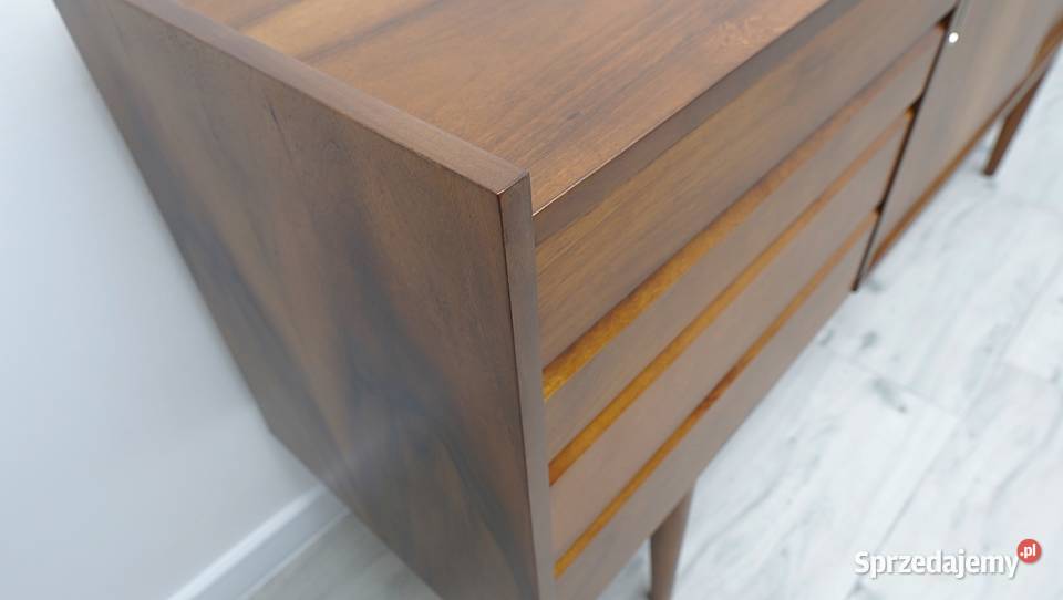 Komoda bytomska sideboard PRL renowacji wielkopolskie Jerka