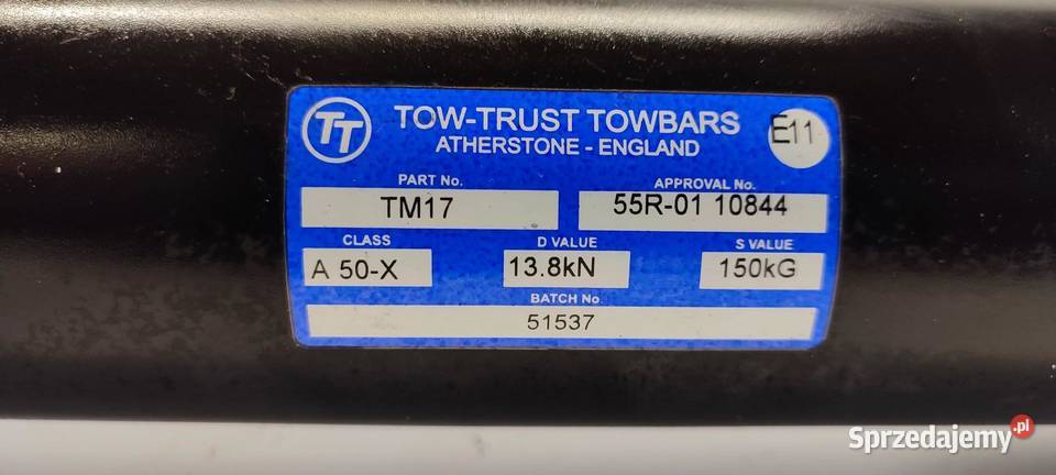 MERCEDES VITO W447 HAK HOLOWNICZY TOW TRUST