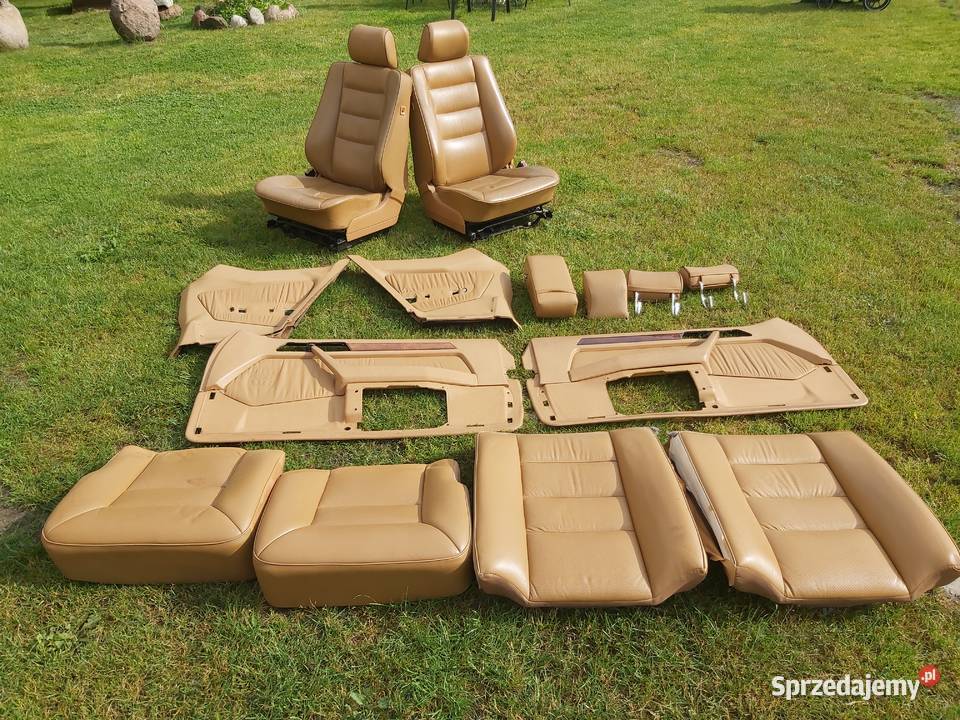 Tapicerka wnętrze skóra skórzane w124 coupe Wartkowice