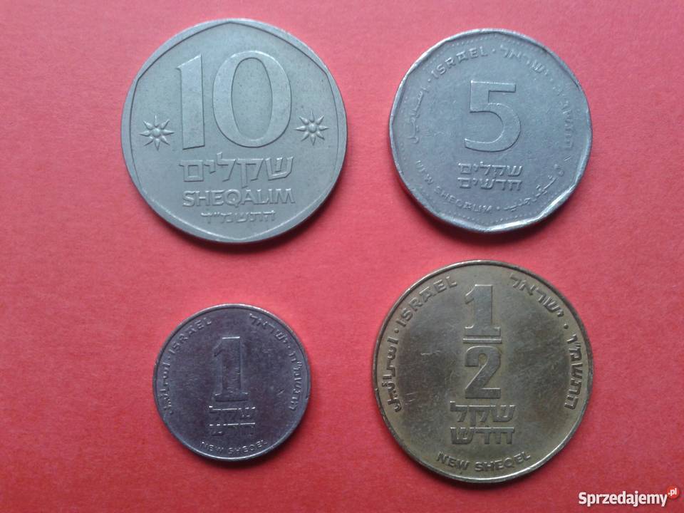 Monety Izrael okolicznościowe  4 sztuk