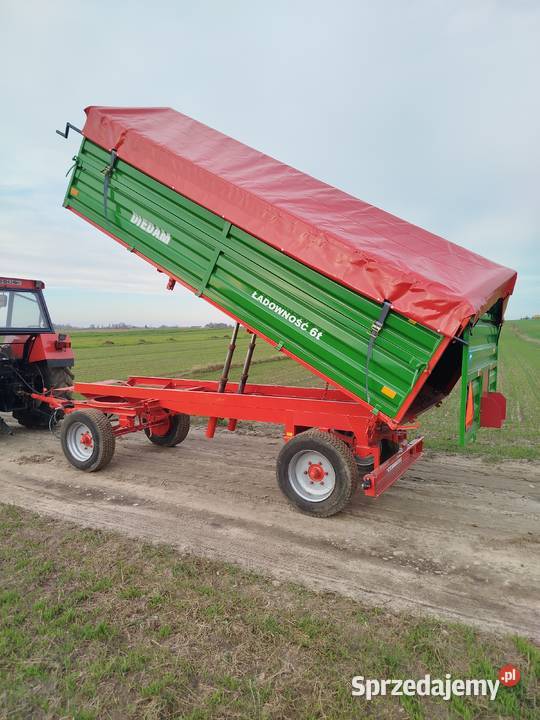 Przyczepa rolnicza 3 strony d47 d55 d35 hl thk Przyczepy rolnicze łódzkie Łubna-Jakusy