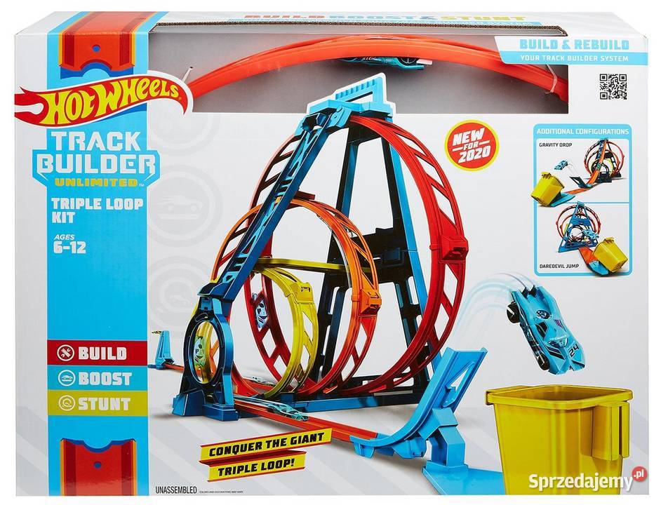 Zestaw Tor 3 Pętle Autka HOT WHEELS Potrójna Mogilany sprzedam